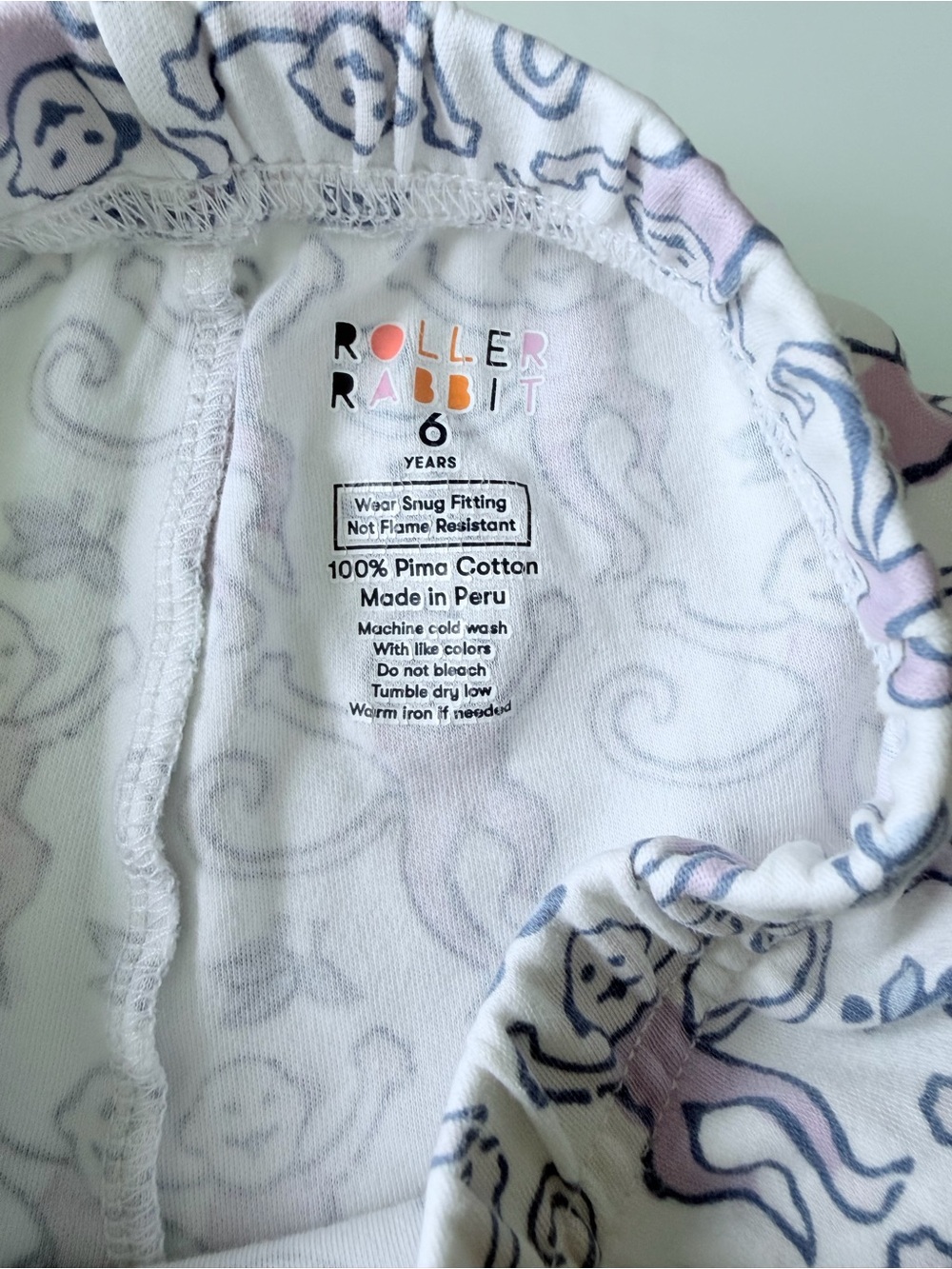 Roller Rabbit Kids Monkey Pajama Set Sz6 - Picture 11 of 13